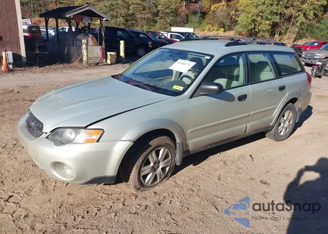 2005 Subaru Outback 2.5I из США, поврежденный, VIN 4S4BP61C157306988